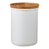 Enamel Tea & Coffee Canister Bona, 200g, Olive Wood