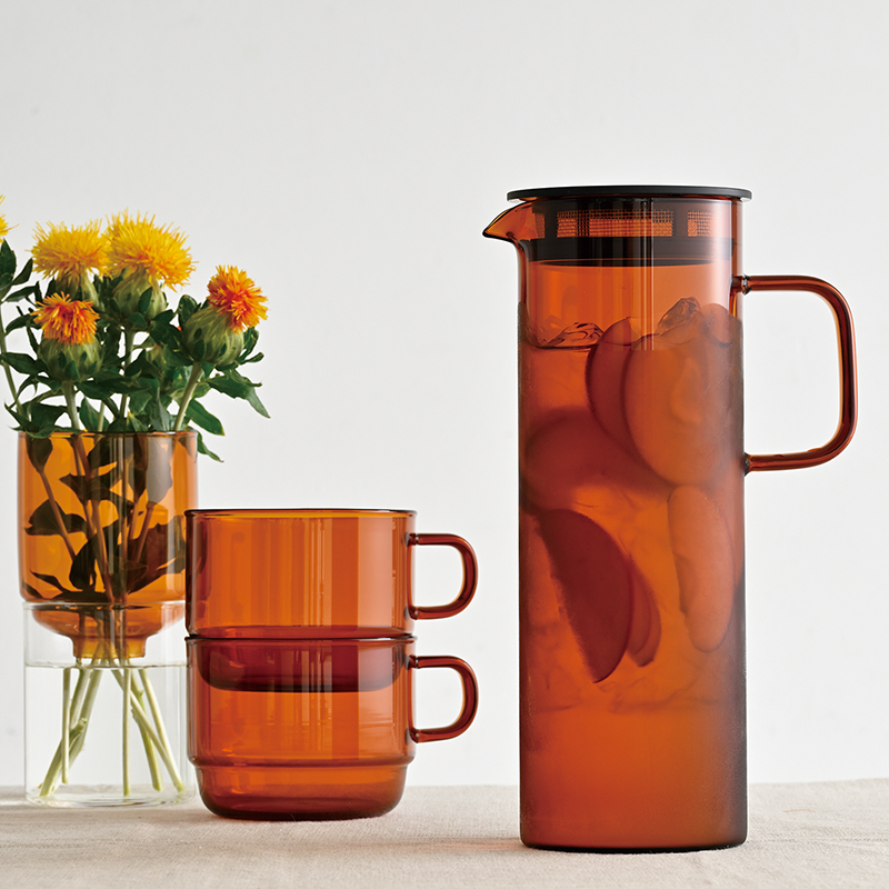 HARIO Colors Brew Pitcher, 800mL, Amber