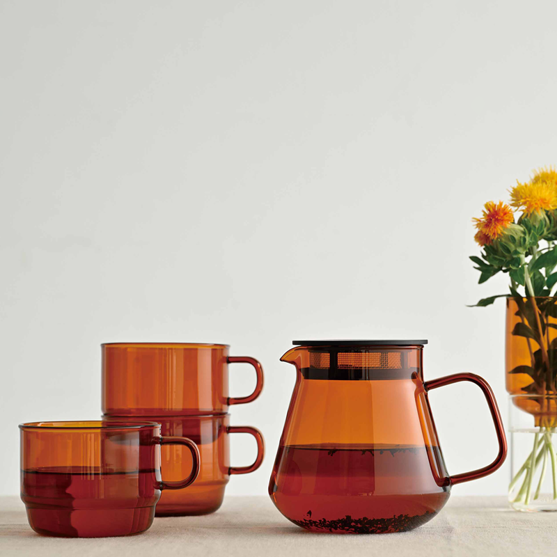 HARIO Colors Stacking Mug Cup, Amber