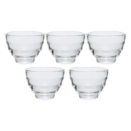 Heatproof Yunomi Glass Cup, 5pcs Set