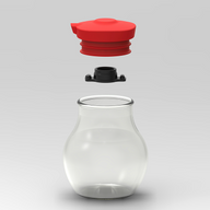 Soy Sauce Container, Red