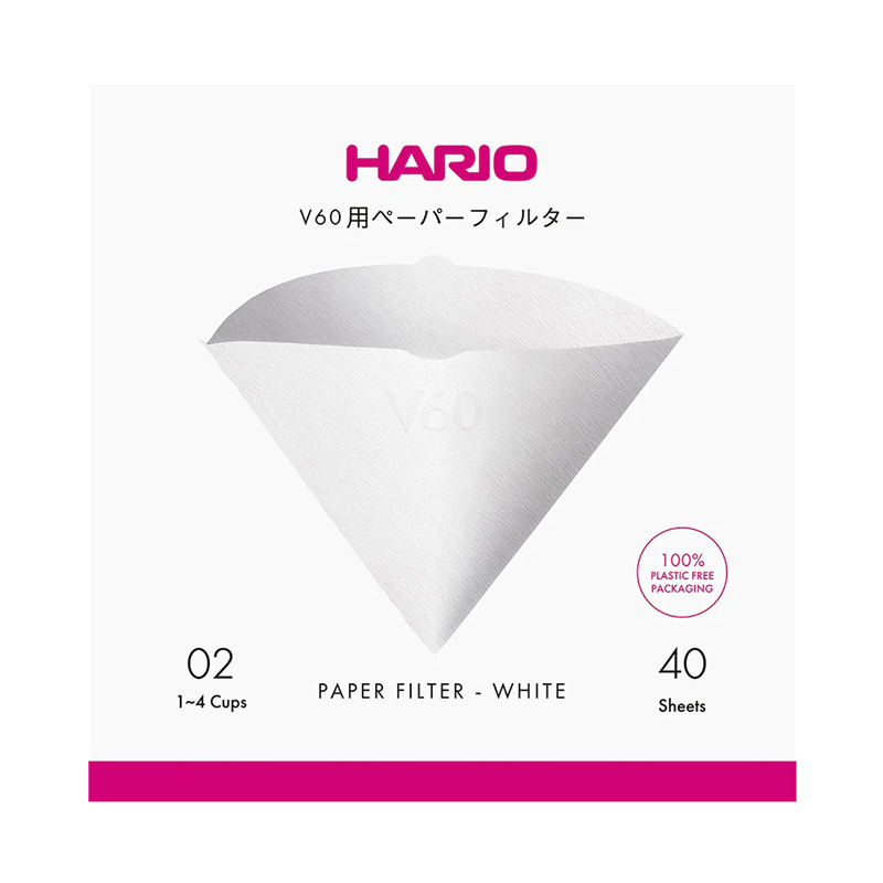 V60 Filter Paper, 02 Size, 40 pcs, 100% Plastic Free, FSC MIX CREDIT (NL) (SKH-COC-000292-HP)