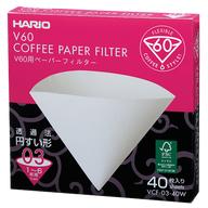 V60 Filter Paper, 03 Size, 40 pcs, White (Box)