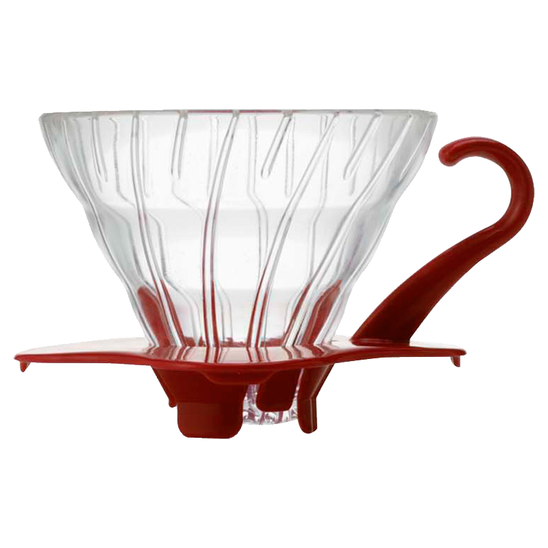 V60 Glass Dripper, 01 Size, Red