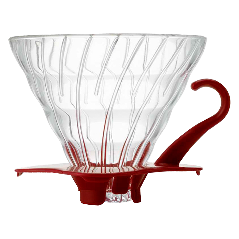 V60 Glass Dripper, 02 Size, Red