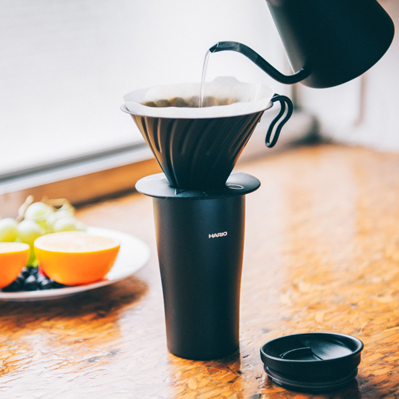 V60 Metal Dripper, 02 Size, Matte Black