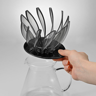 V60 Dripper Suiren, Transparent Black