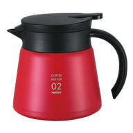 V60 Heat-Retaining Stainless Server, 600mL, Red