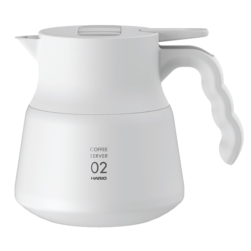 V60 Insulated Stainless Steel Server PLUS, 600mL, White