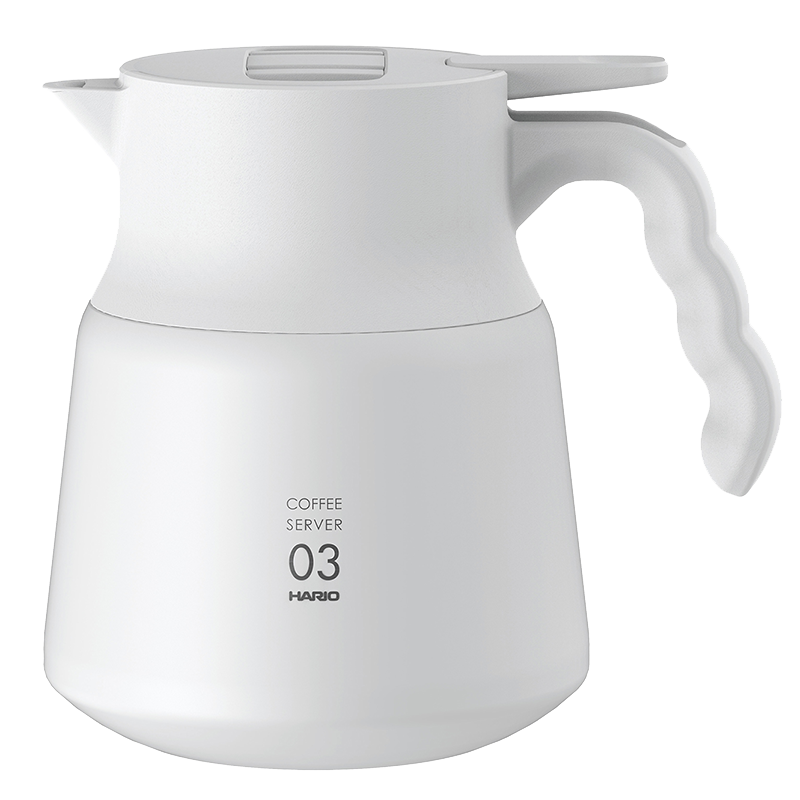 V60 Insulated Stainless Steel Server PLUS, 800mL, White