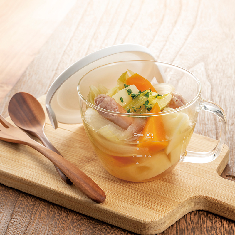 Microwave Glass Soup Cup