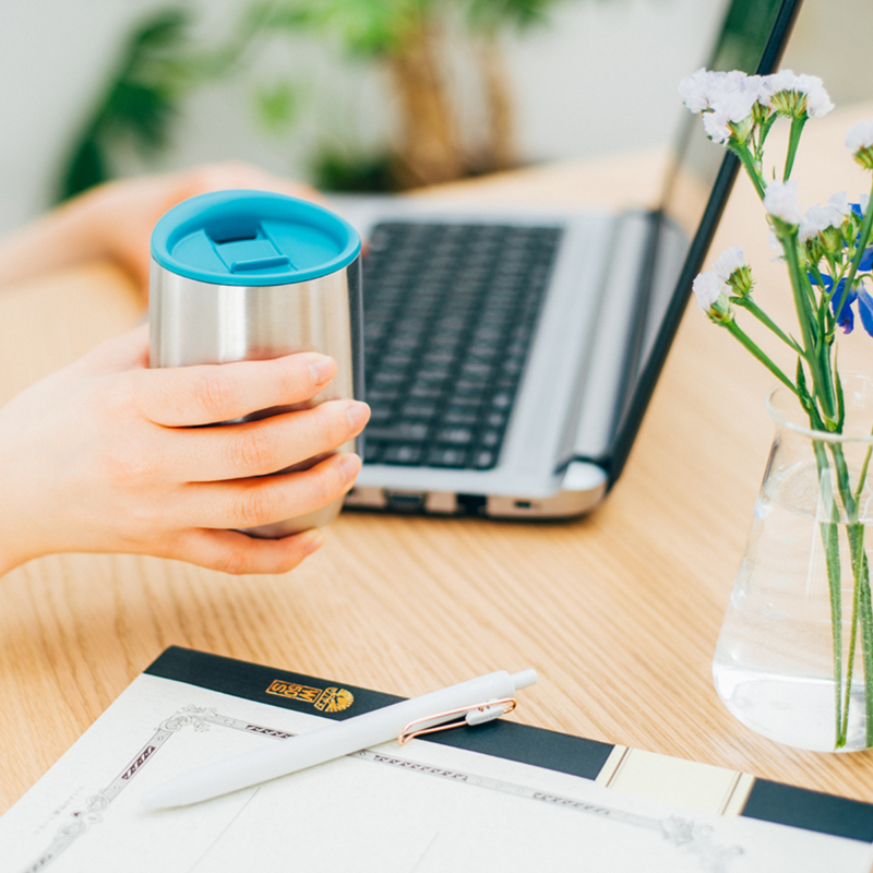 Stainless Steel Mug MIOLOVE, Yellow