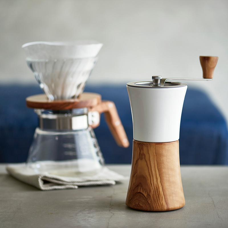 HARIO V60 Coffee Mill Olive Wood N MCWN-2-OV V60 Dripper server