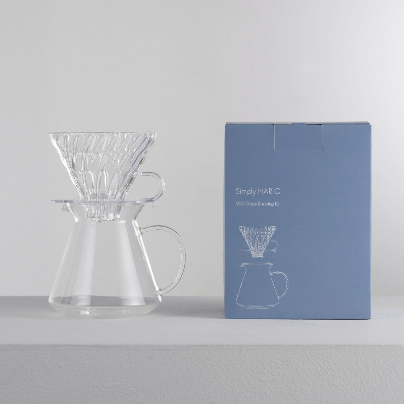 HARIO S-VGBK-02-T [Simply HARIO Series] V60 Glass Dripper & Server Set box