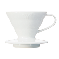 V60 Ceramic Dripper, 01 Size, White