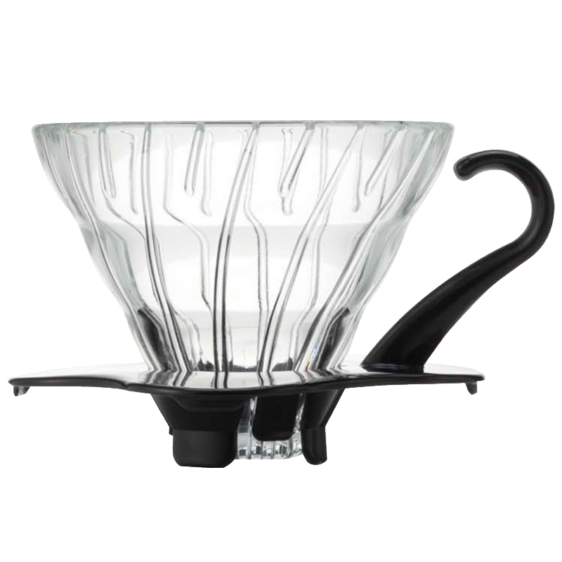 V60 Glass Dripper, 01 Size, Black