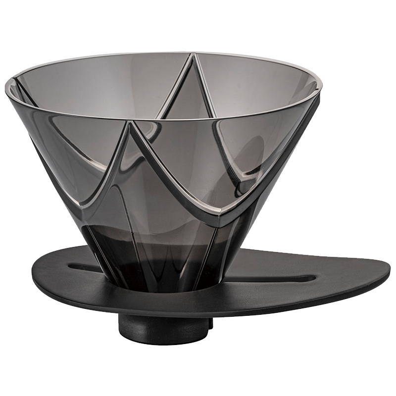 V60 One-Pour Dripper MUGEN, Transparent Black