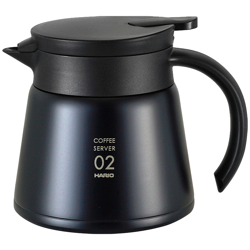 V60 Heat-Retaining Stainless Server, 600mL, Black