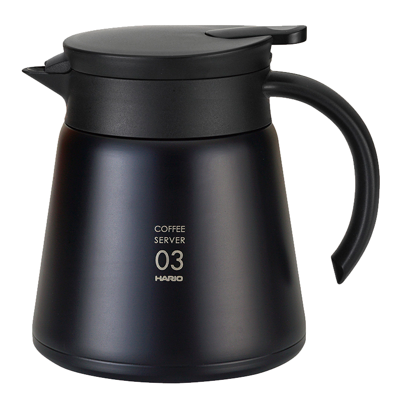 V60 Heat-Retaining Stainless Server, 800mL, Black